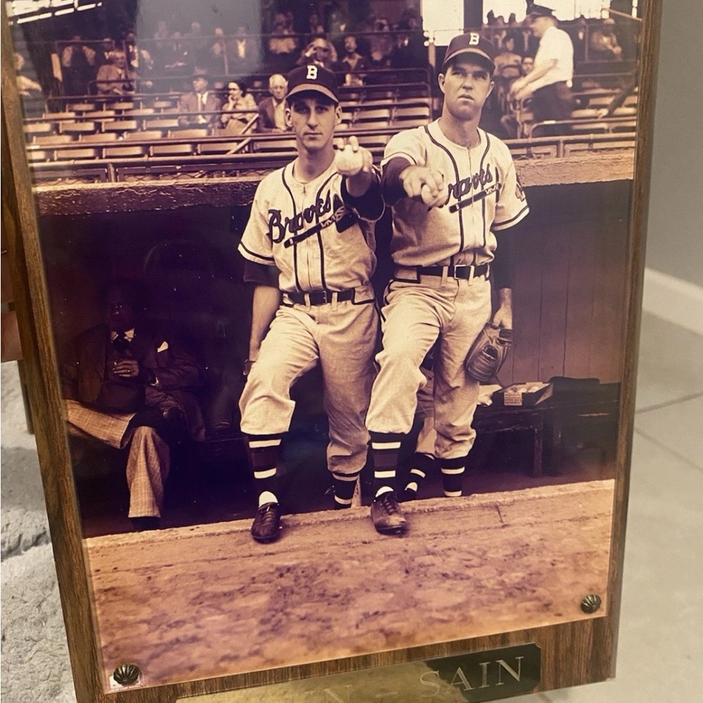 Vintage Baseball Photo Plaque
